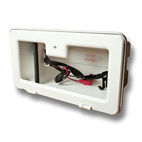 Battery Box White c/w Door and Leads
